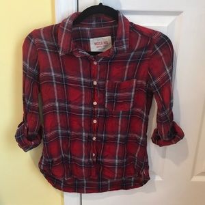 Mossimo women’s red flannel size small!!